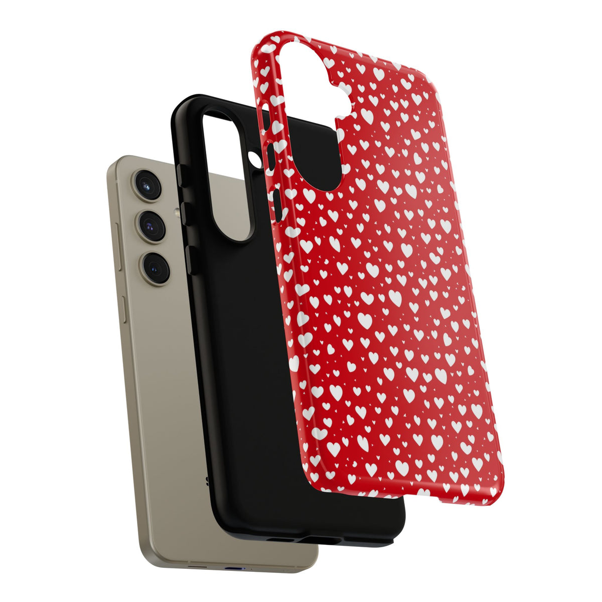 Heart Pattern Phone Case – Stylish & Loving Design for Your Device 819