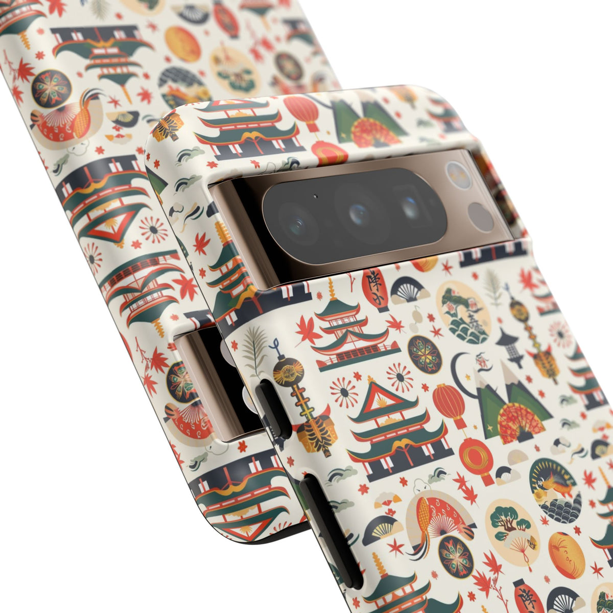 Japanese Pattern Phone Case – Elegant & Timeless Design for Your Phone 068