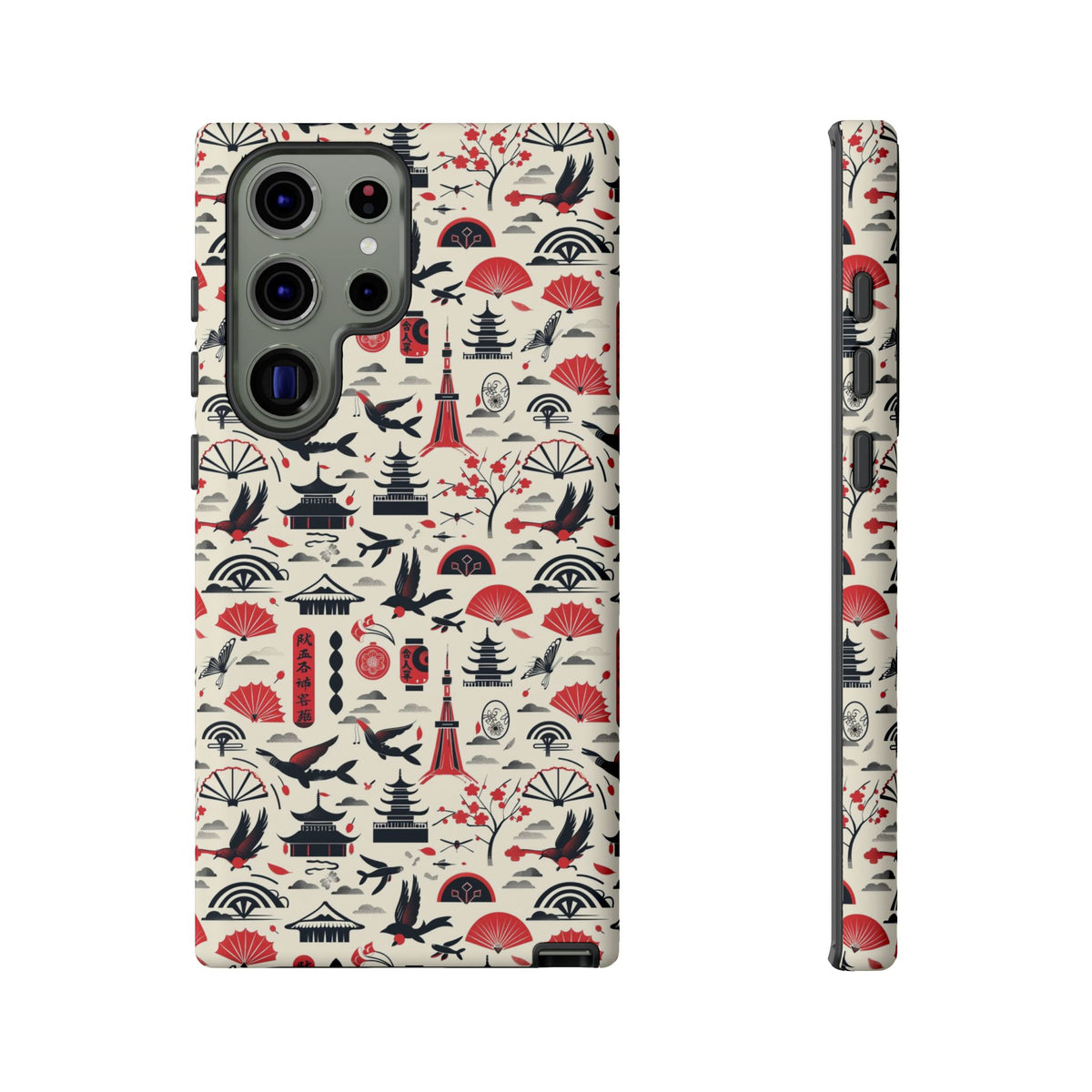 Japanese Pattern Phone Case – Elegant & Timeless Design for Your Phone 067