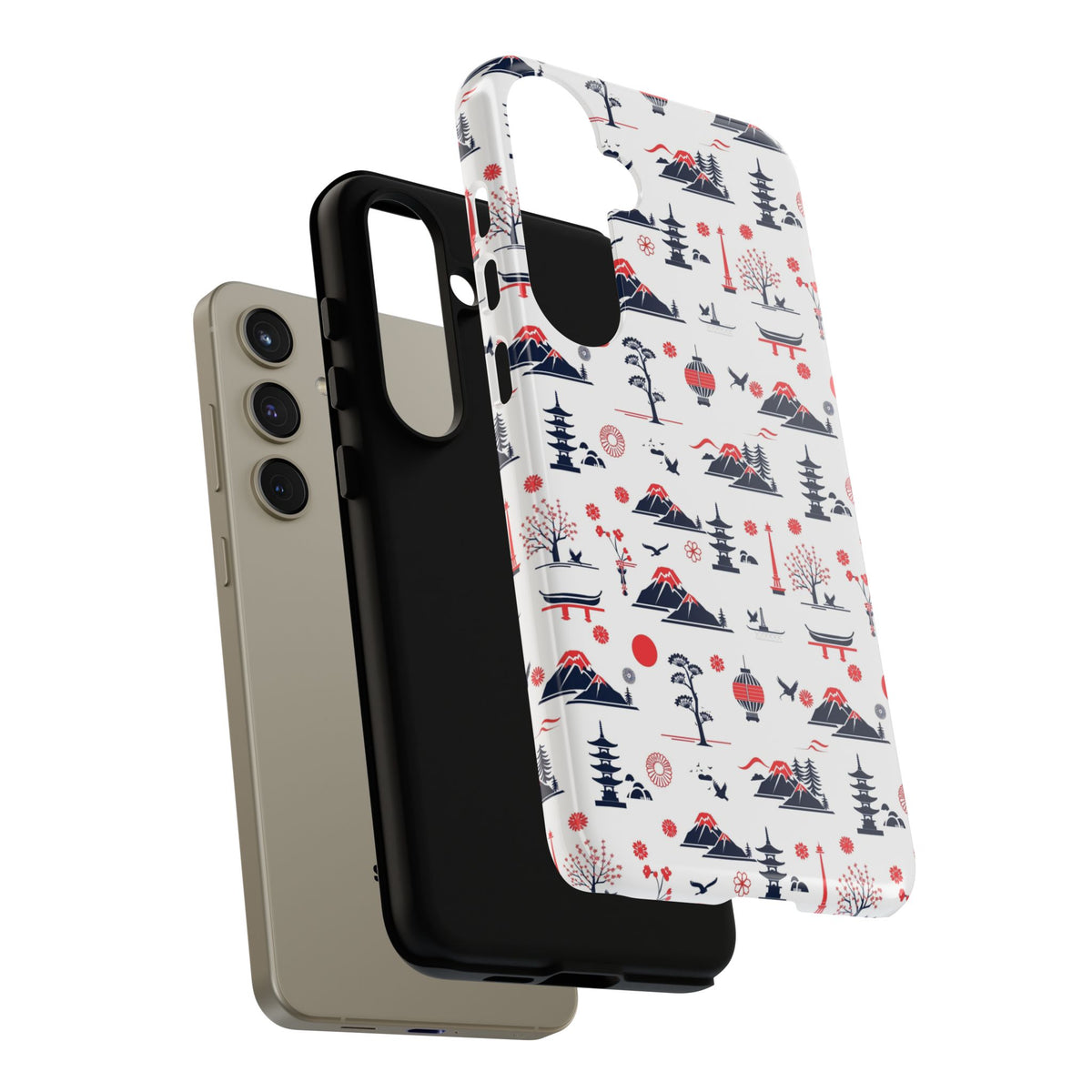 Japanese Pattern Phone Case – Elegant & Timeless Design for Your Phone 079