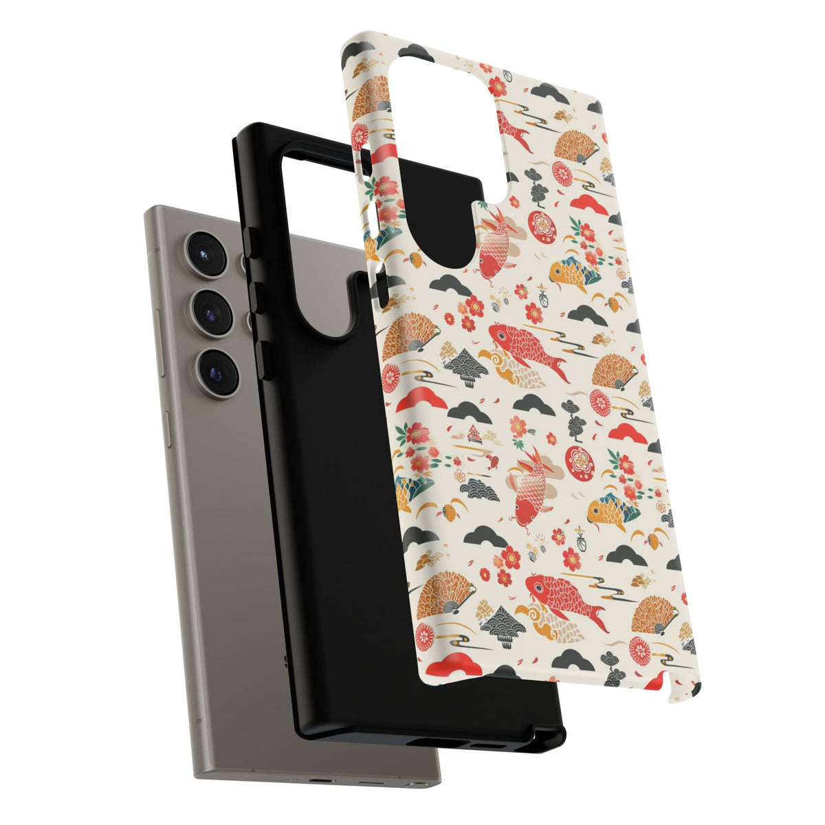 Japanese Pattern Phone Case – Elegant & Timeless Design for Your Phone 154