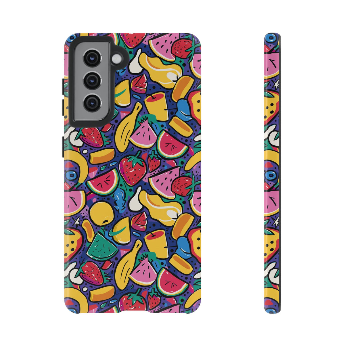 90s Themed Seamless Pattern Phone Case – Embrace Retro Style and Protection 316