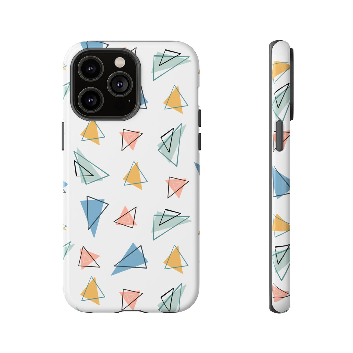 Triangle Pattern Phone Case – Modern & Durable Geometric Design