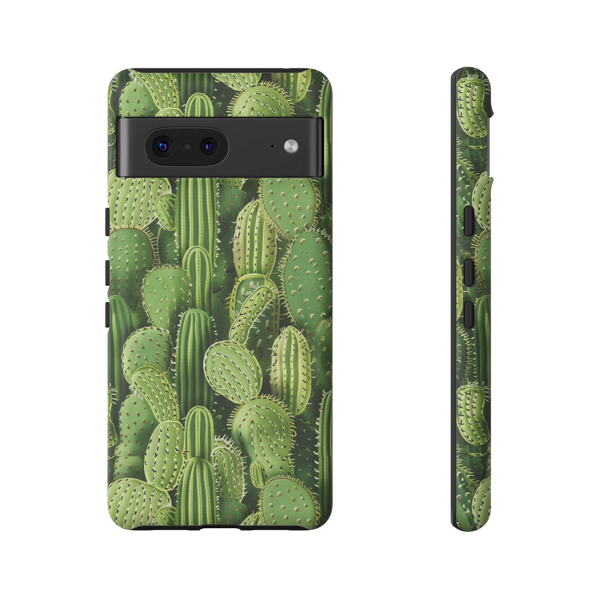 Cactus Embroidery Phone Case – Elegant and Unique Handcrafted Cactus Design