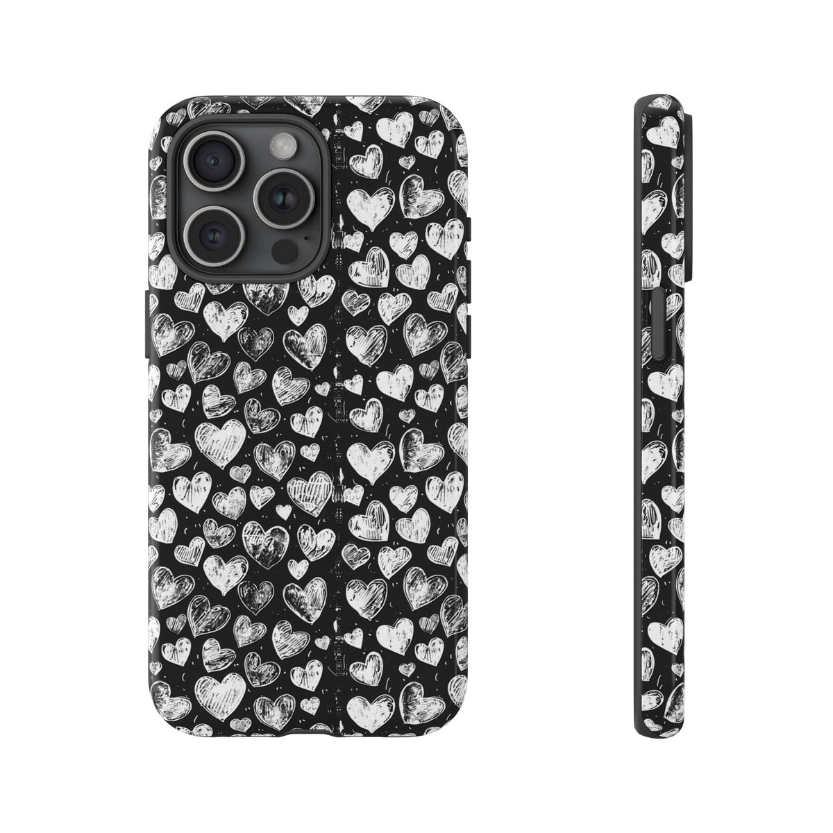 Heart Pattern Phone Case – Stylish & Loving Design for Your Device 815