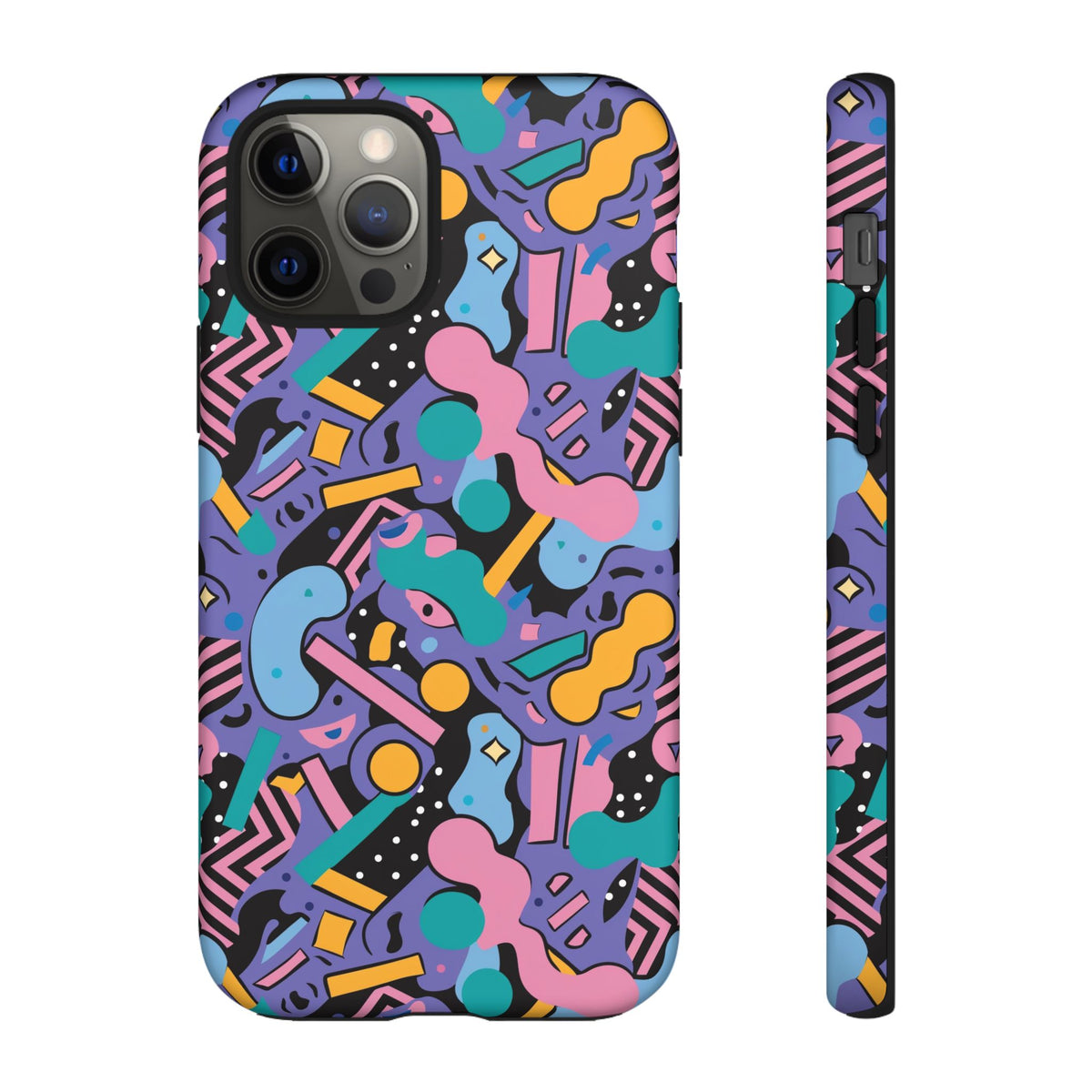 90s Themed Seamless Pattern Phone Case – Embrace Retro Style and Protection 234