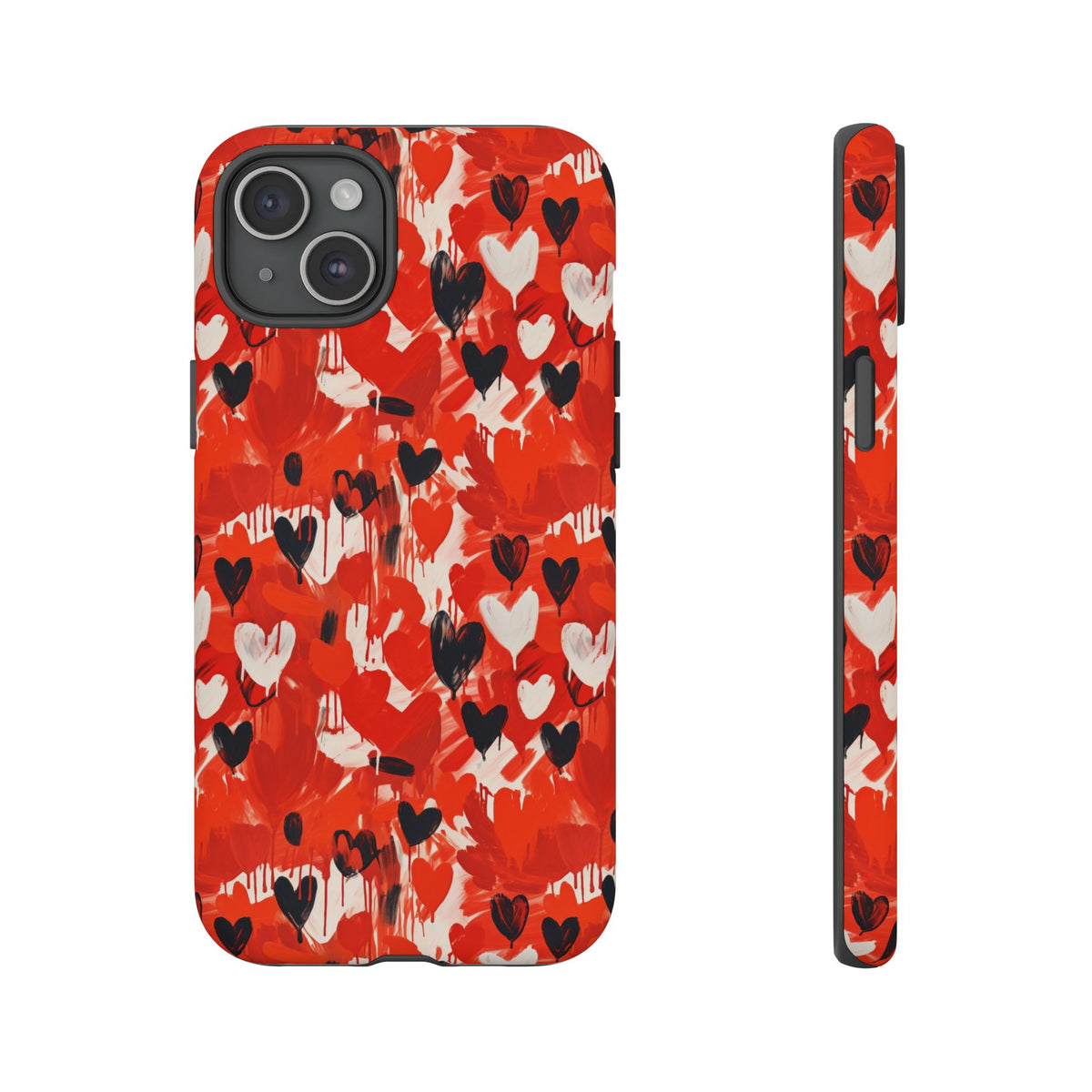 Heart Pattern Phone Case – Stylish & Loving Design for Your Device 355