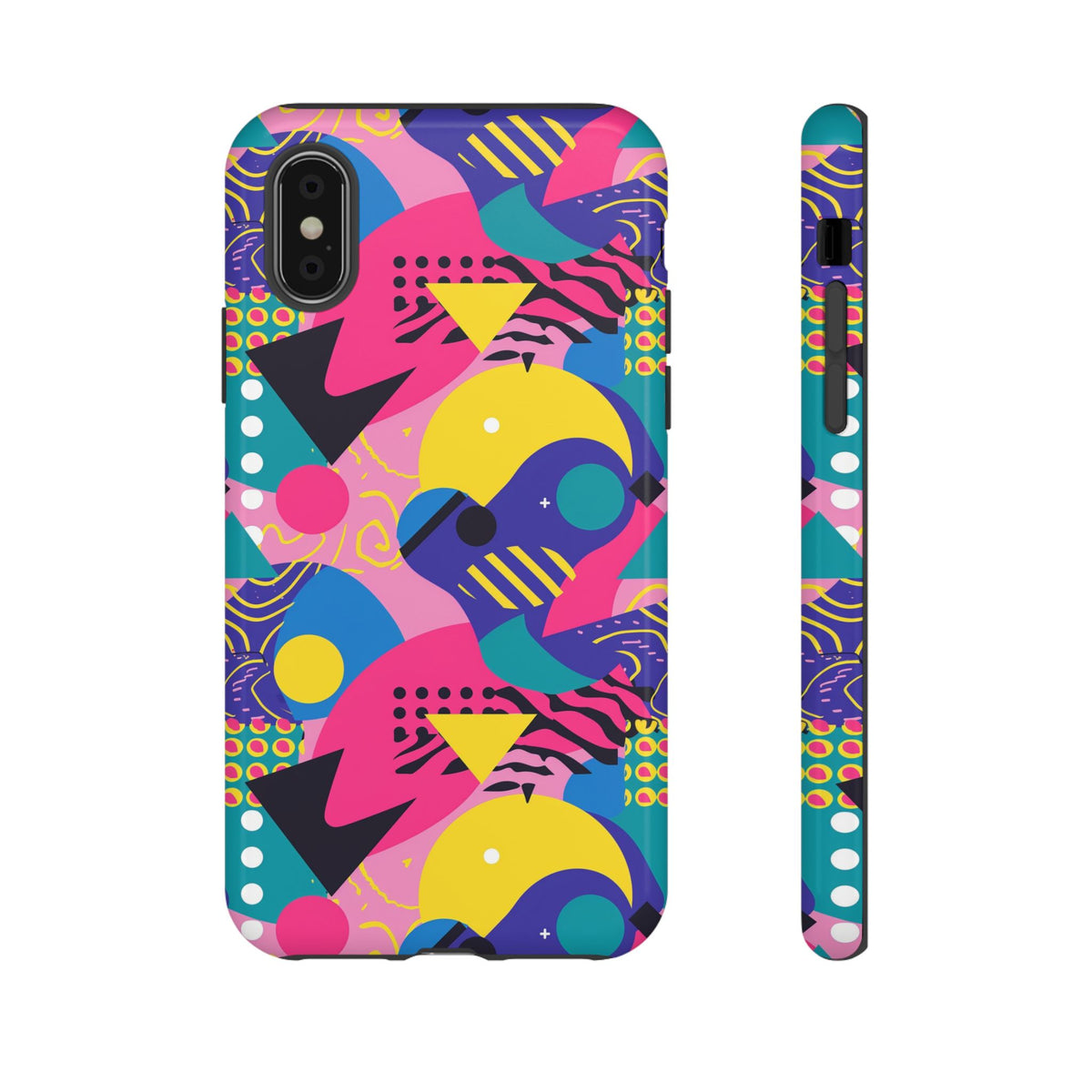 90s Themed Seamless Pattern Phone Case – Embrace Retro Style and Protection 283