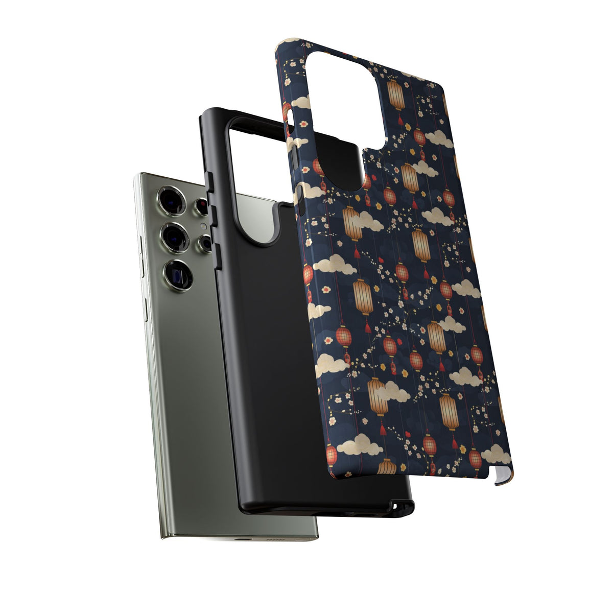 Japanese Pattern Phone Case – Elegant & Timeless Design for Your Phone 470