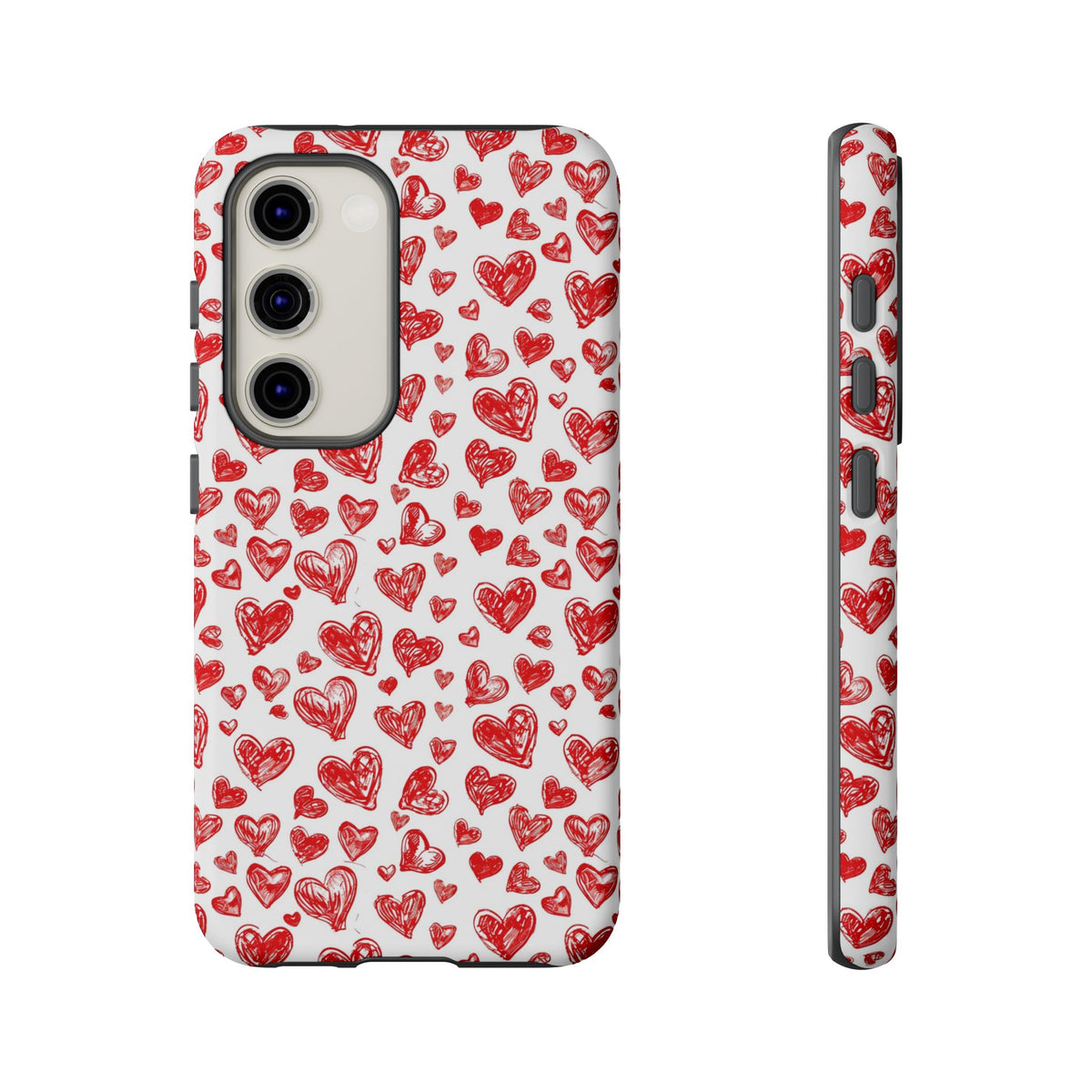 Heart Pattern Phone Case – Stylish & Loving Design for Your Device 814