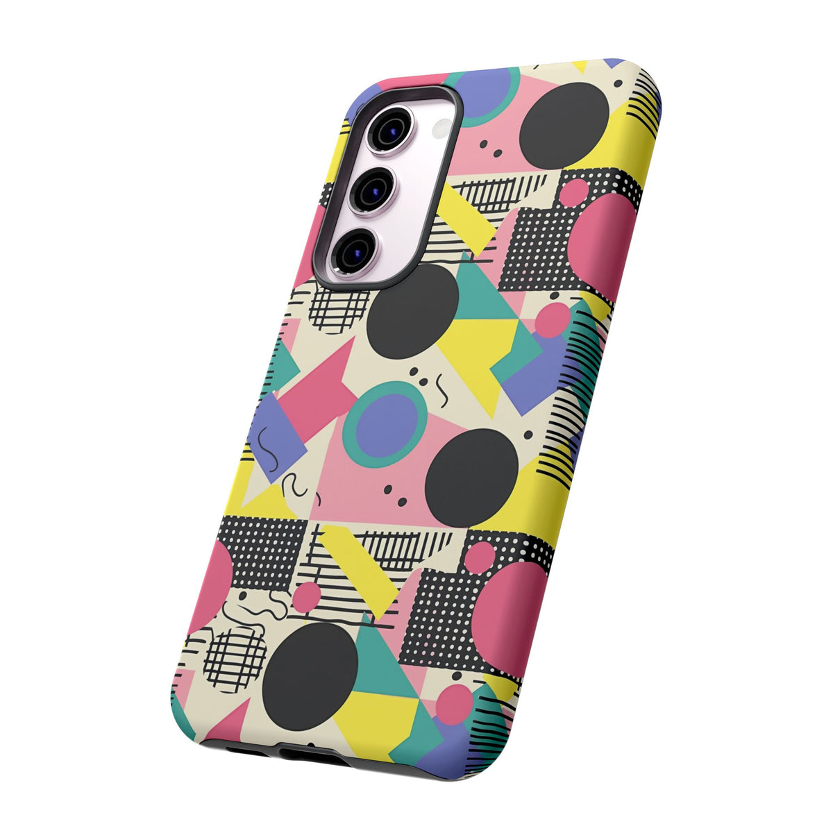 90s Themed Seamless Pattern Phone Case – Embrace Retro Style and Protection 228