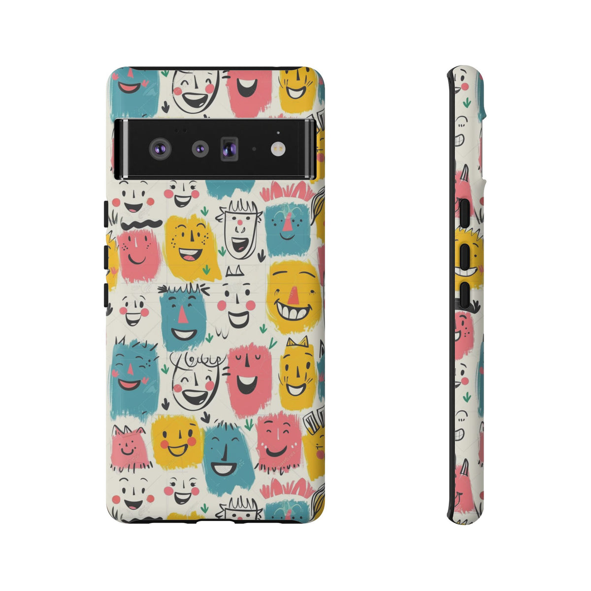 Happy Faces Phone Case – Joyful and Cheerful Design for a Bright Look