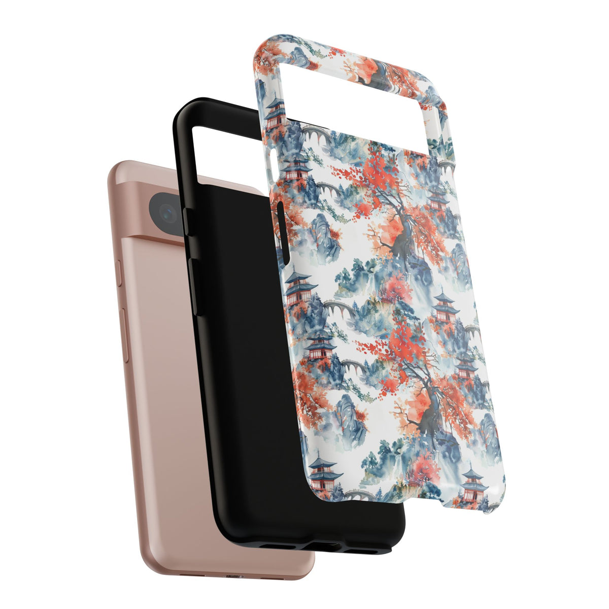 Japanese Pattern Phone Case – Elegant & Timeless Design for Your Phone 043
