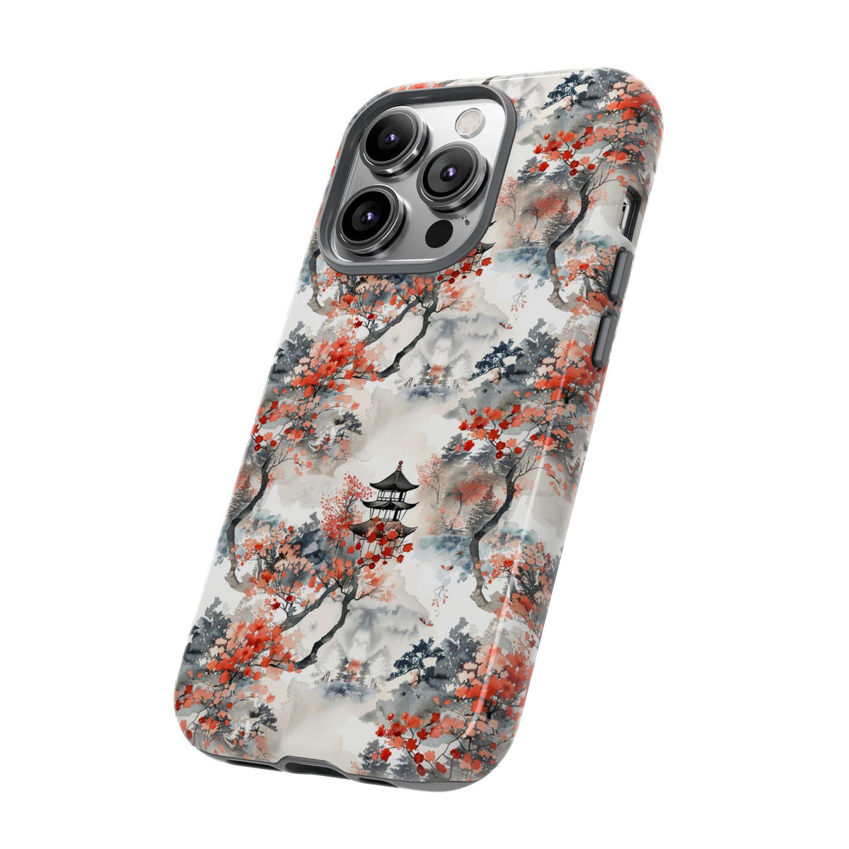 Japanese Pattern Phone Case – Elegant & Timeless Design for Your Phone 096