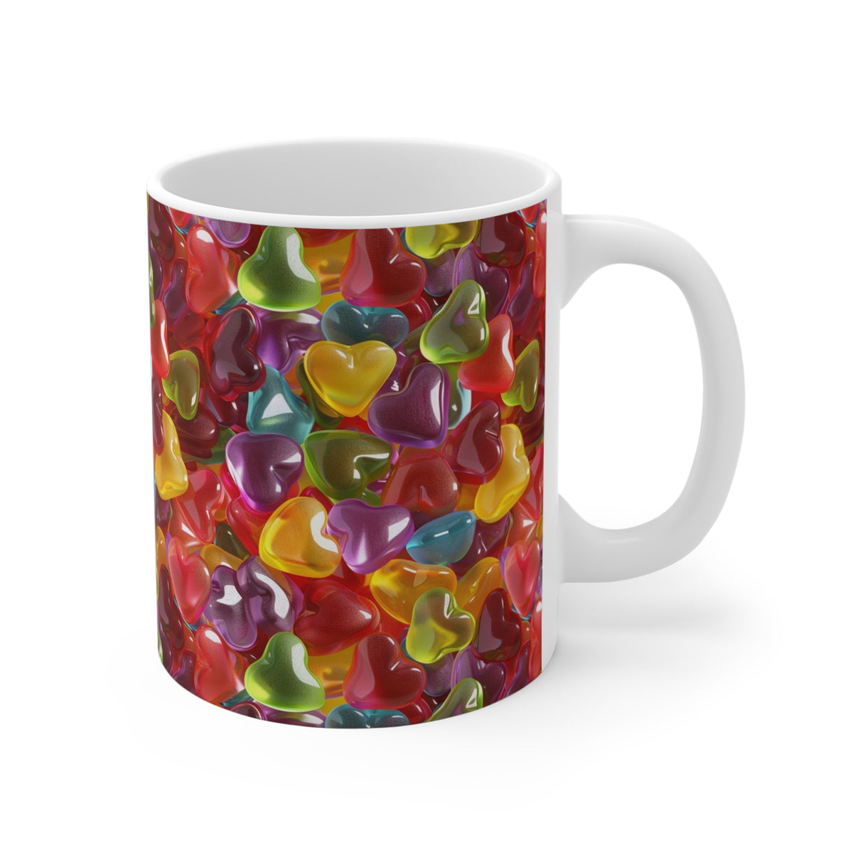 Colorful All-Over Candy Theme Coffee Mug Fun Ceramic Drinkware 188