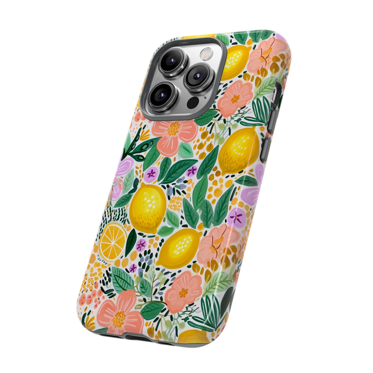 Cute Summer Lemons Phone Case – Refreshing Citrus Design for Your Phone