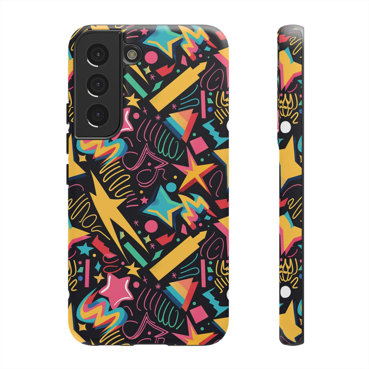 90s Themed Seamless Pattern Phone Case – Embrace Retro Style and Protection 232