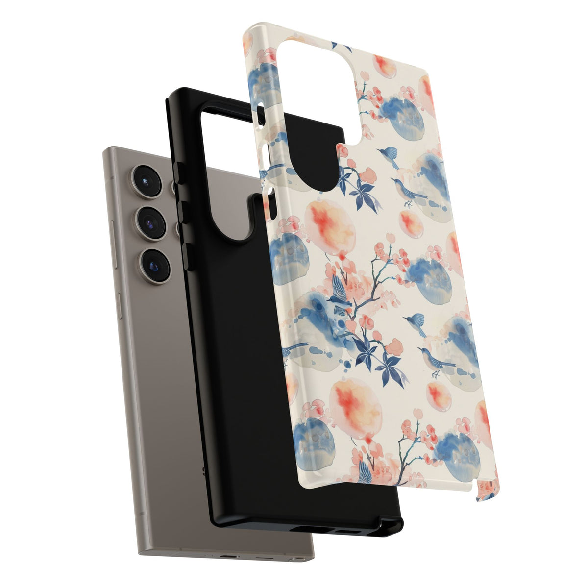 Japanese Pattern Phone Case – Elegant & Timeless Design for Your Phone 083