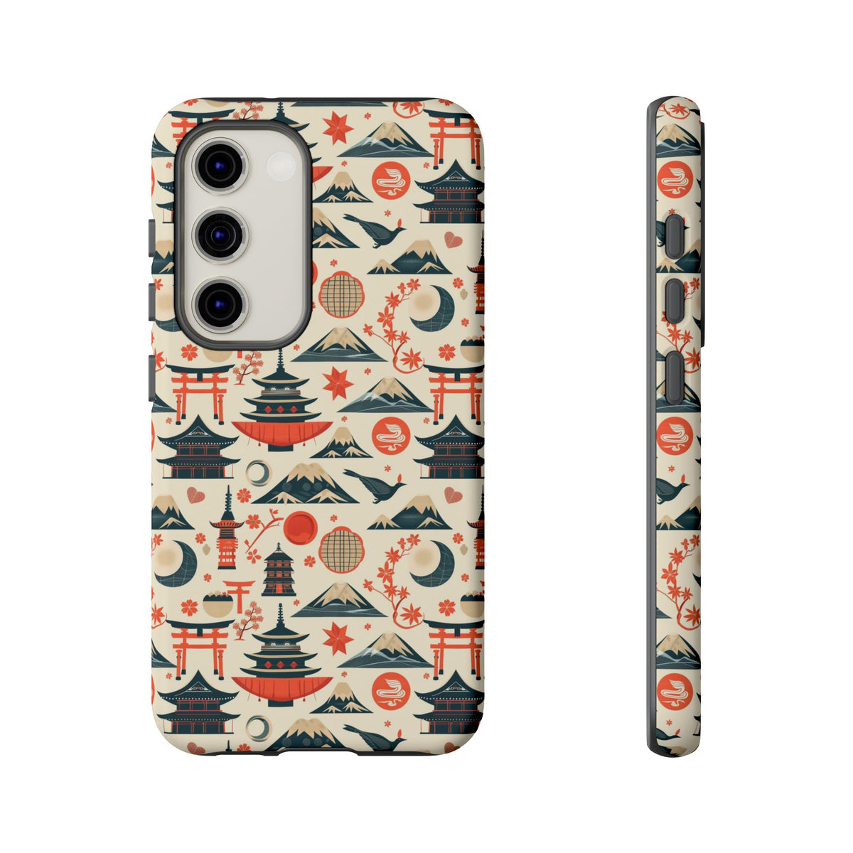 Japanese Pattern Phone Case – Elegant & Timeless Design for Your Phone 140