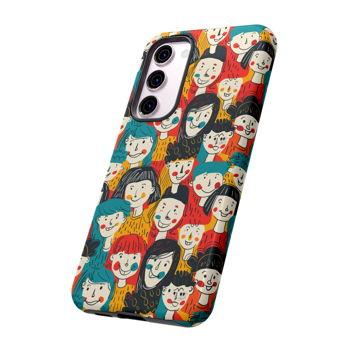 Happy Faces Phone Case – Joyful and Cheerful Design for a Bright Look 3