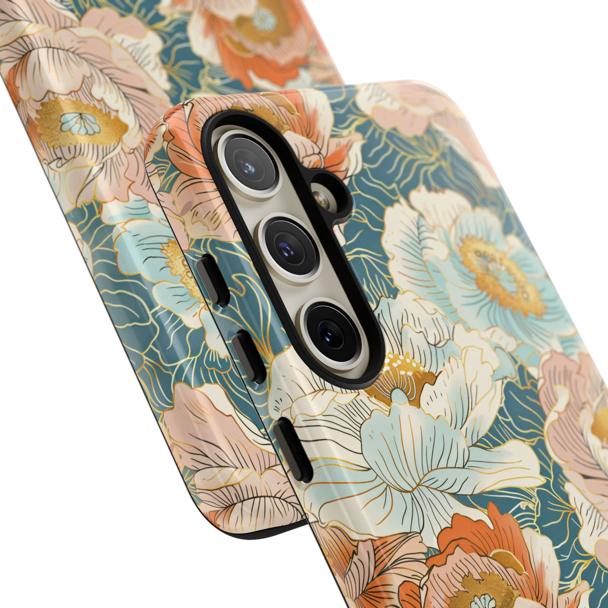 Japanese Blossom Asian Floral Design Phone Case – Elegant Floral Phone Cover 3