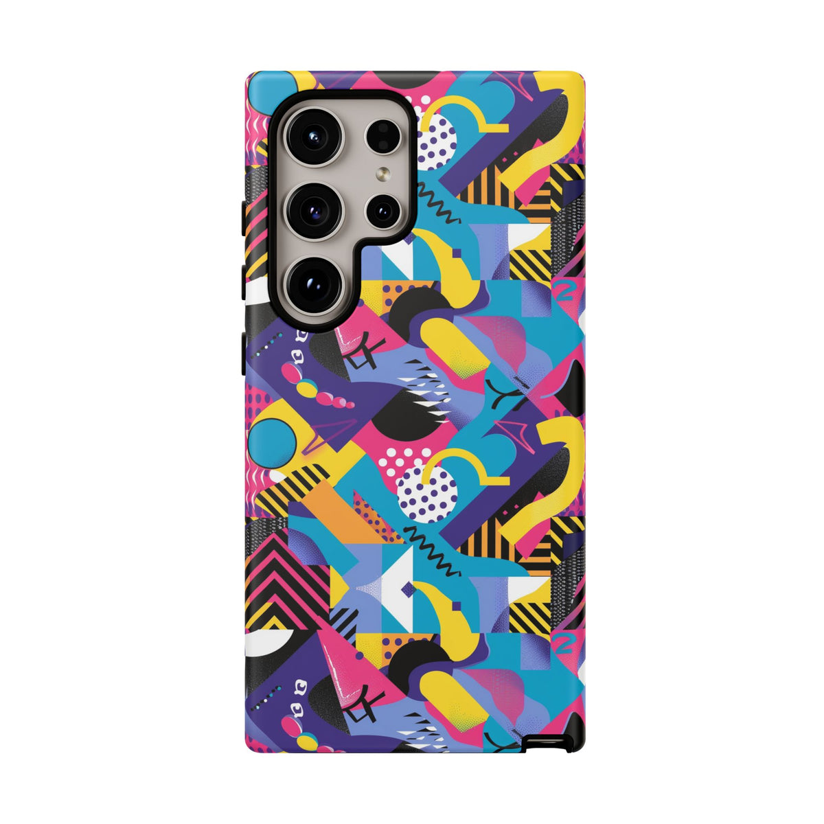 90s Themed Seamless Pattern Phone Case – Embrace Retro Style and Protection 303