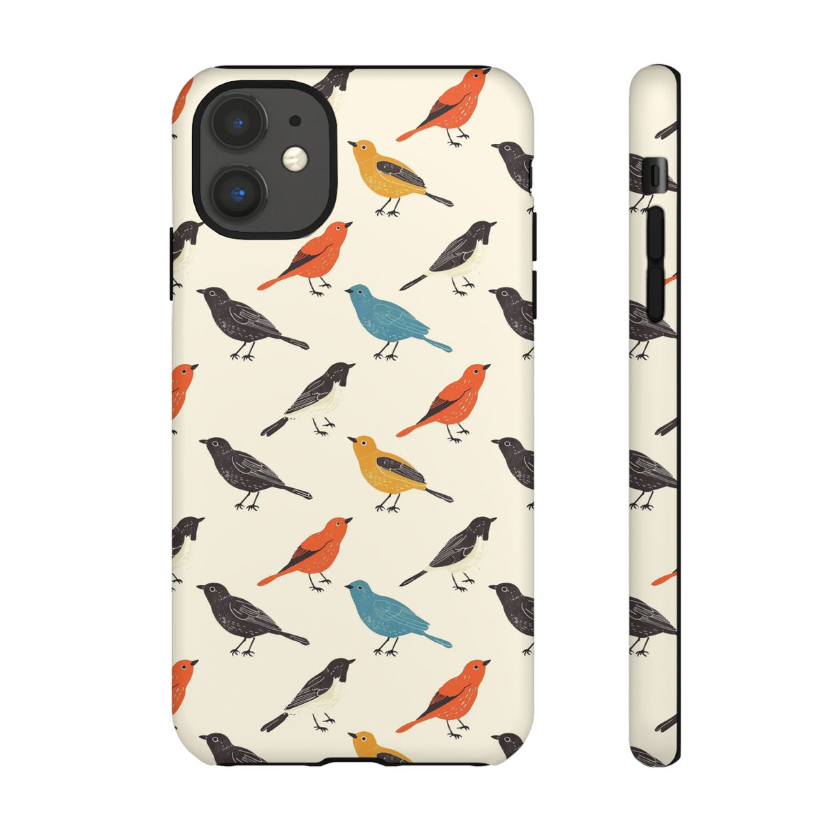 Birds Seamless Pattern Phone Case – Elegant and Timeless Avian Design 5