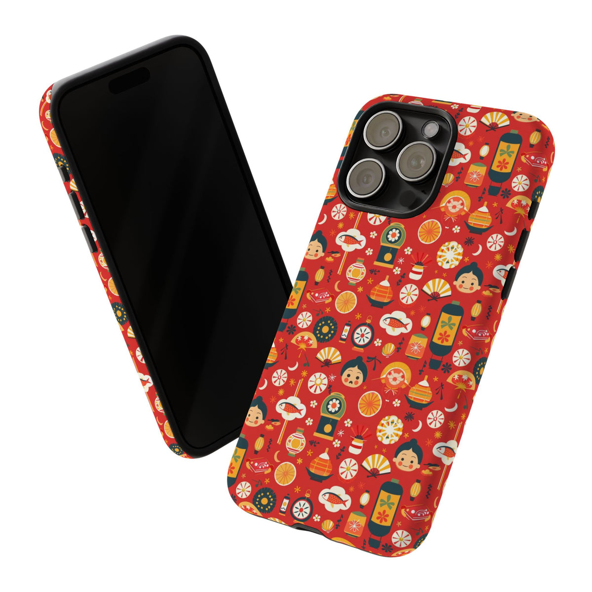 Japanese Pattern Phone Case – Elegant & Timeless Design for Your Phone 087