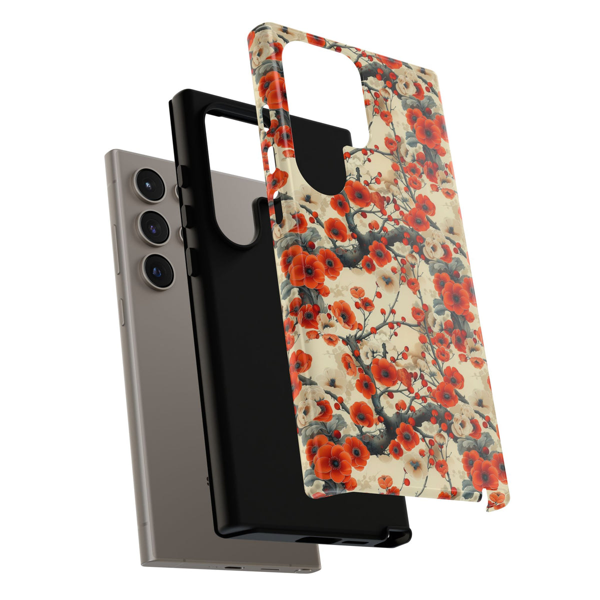 Japanese Pattern Phone Case – Elegant & Timeless Design for Your Phone 084