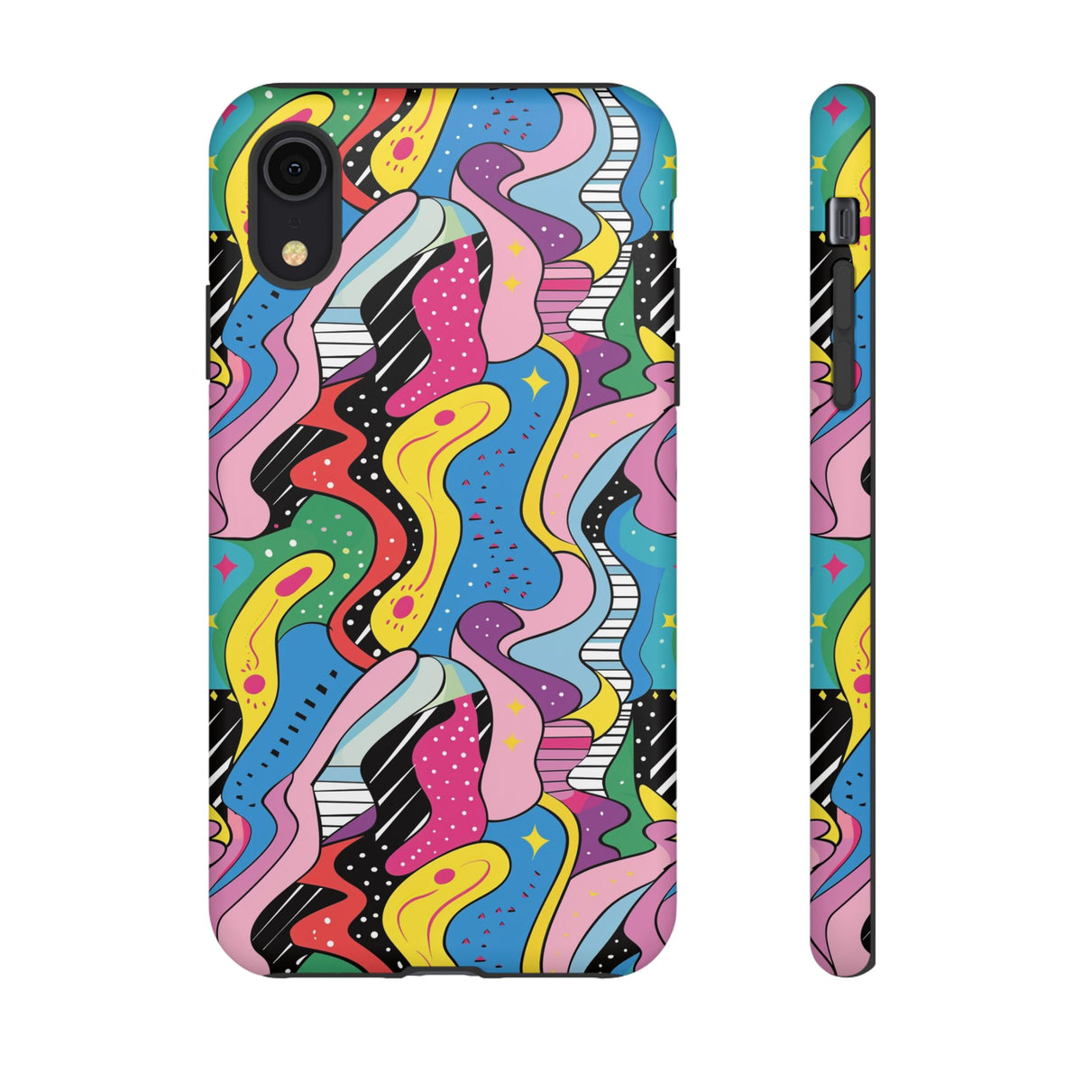 90s Themed Seamless Pattern Phone Case – Embrace Retro Style and Protection 275
