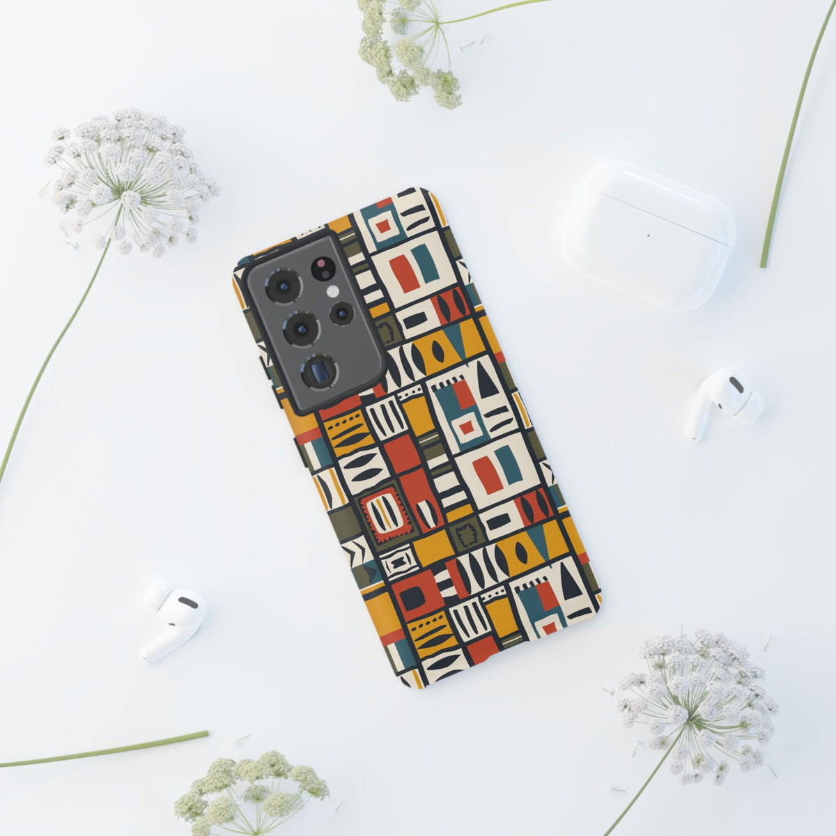 Stylish African Pattern Phone Case – Unique and Vibrant Protection 013