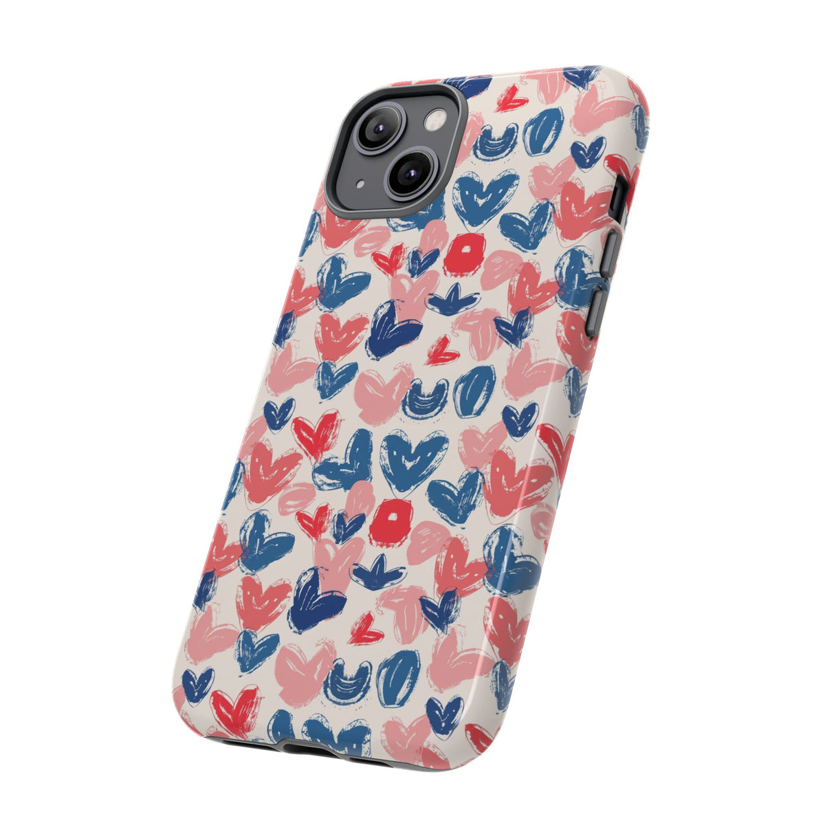 Heart Pattern Phone Case – Stylish & Loving Design for Your Device 354