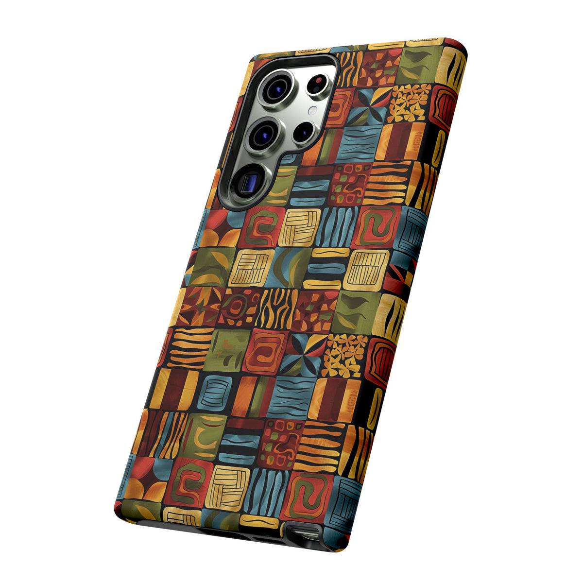 Stylish African Pattern Phone Case – Unique and Vibrant Protection 075