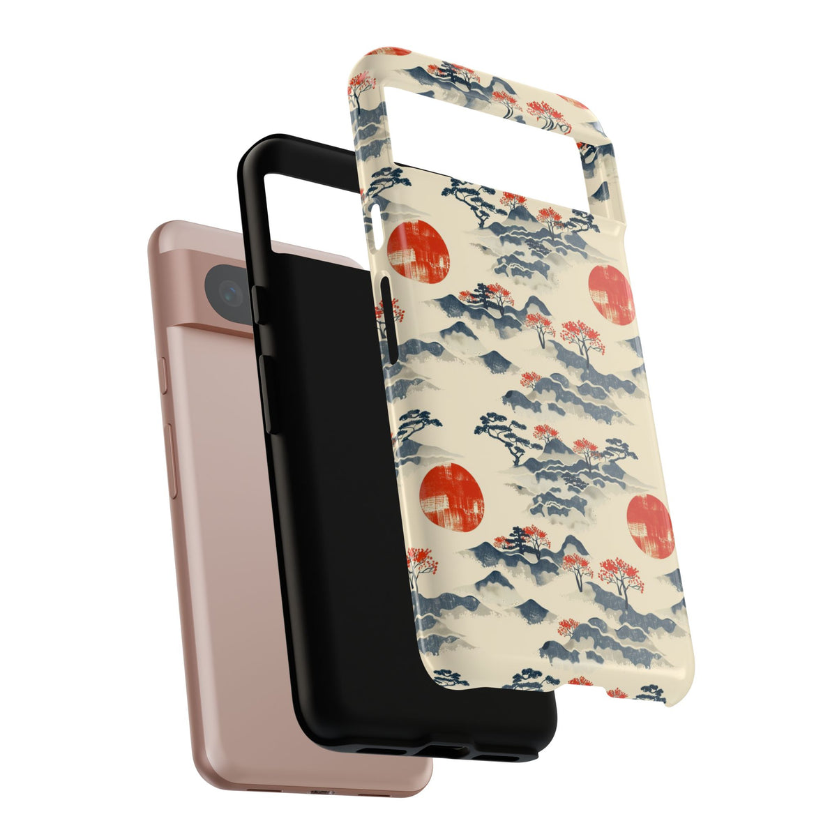 Japanese Pattern Phone Case – Elegant & Timeless Design for Your Phone 085