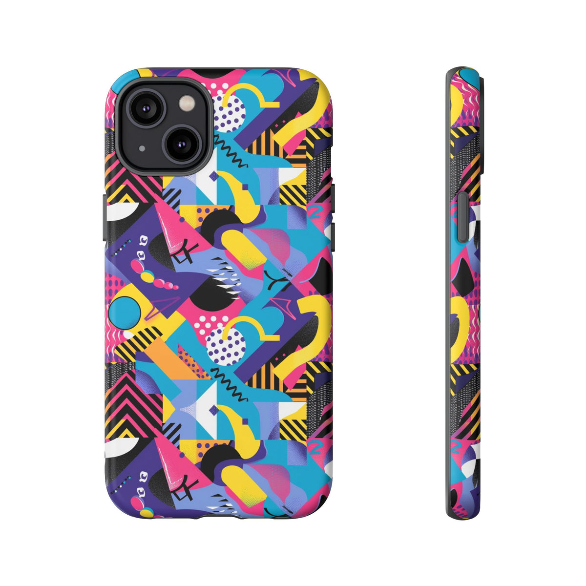 90s Themed Seamless Pattern Phone Case – Embrace Retro Style and Protection 303