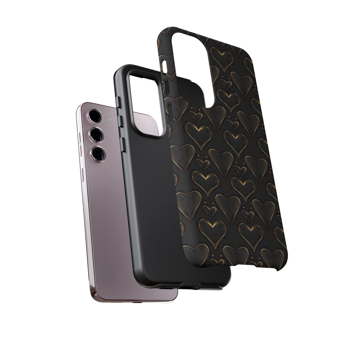 Heart Pattern Phone Case – Stylish & Loving Design for Your Device 362