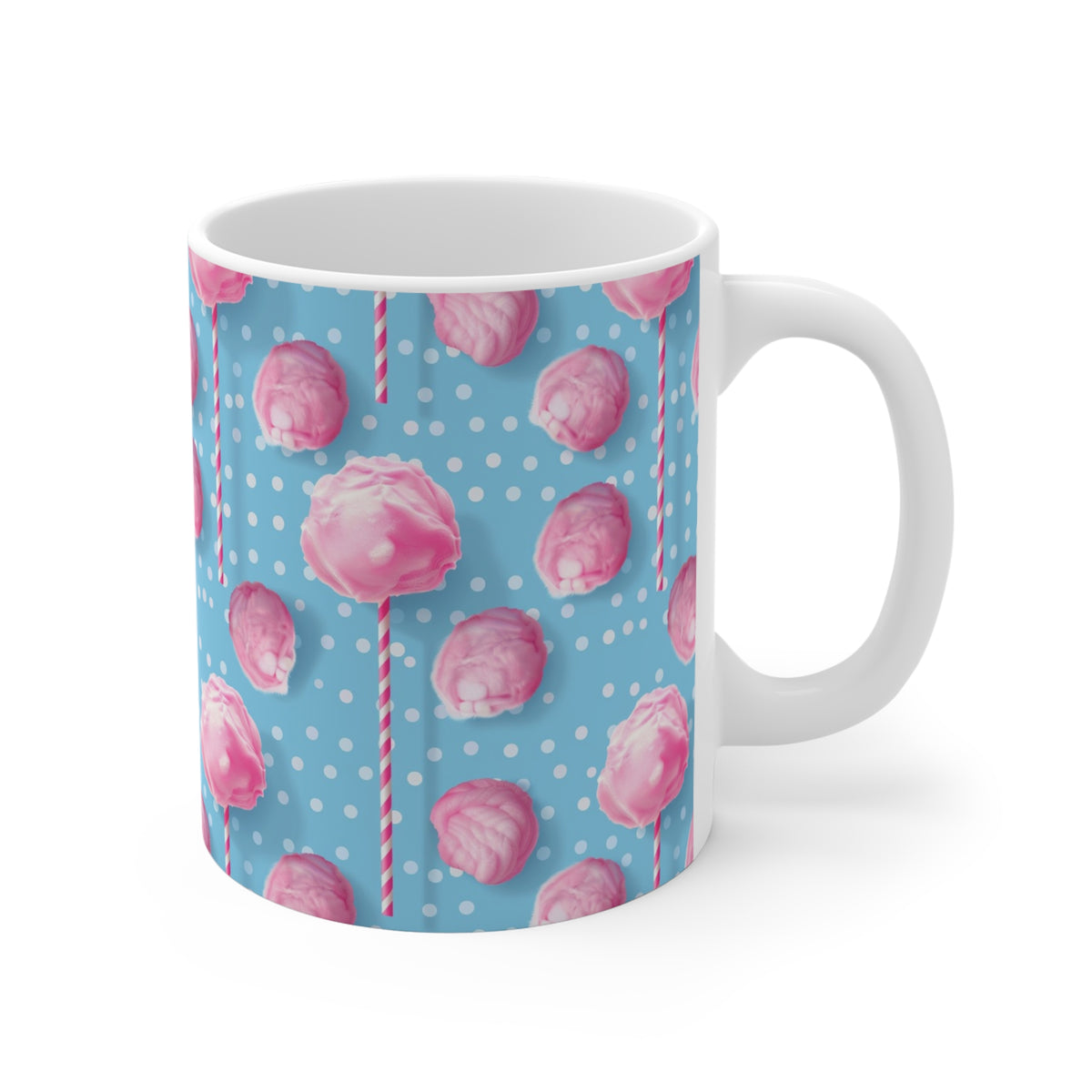 Colorful All-Over Candy Theme Coffee Mug Fun Ceramic Drinkware 374