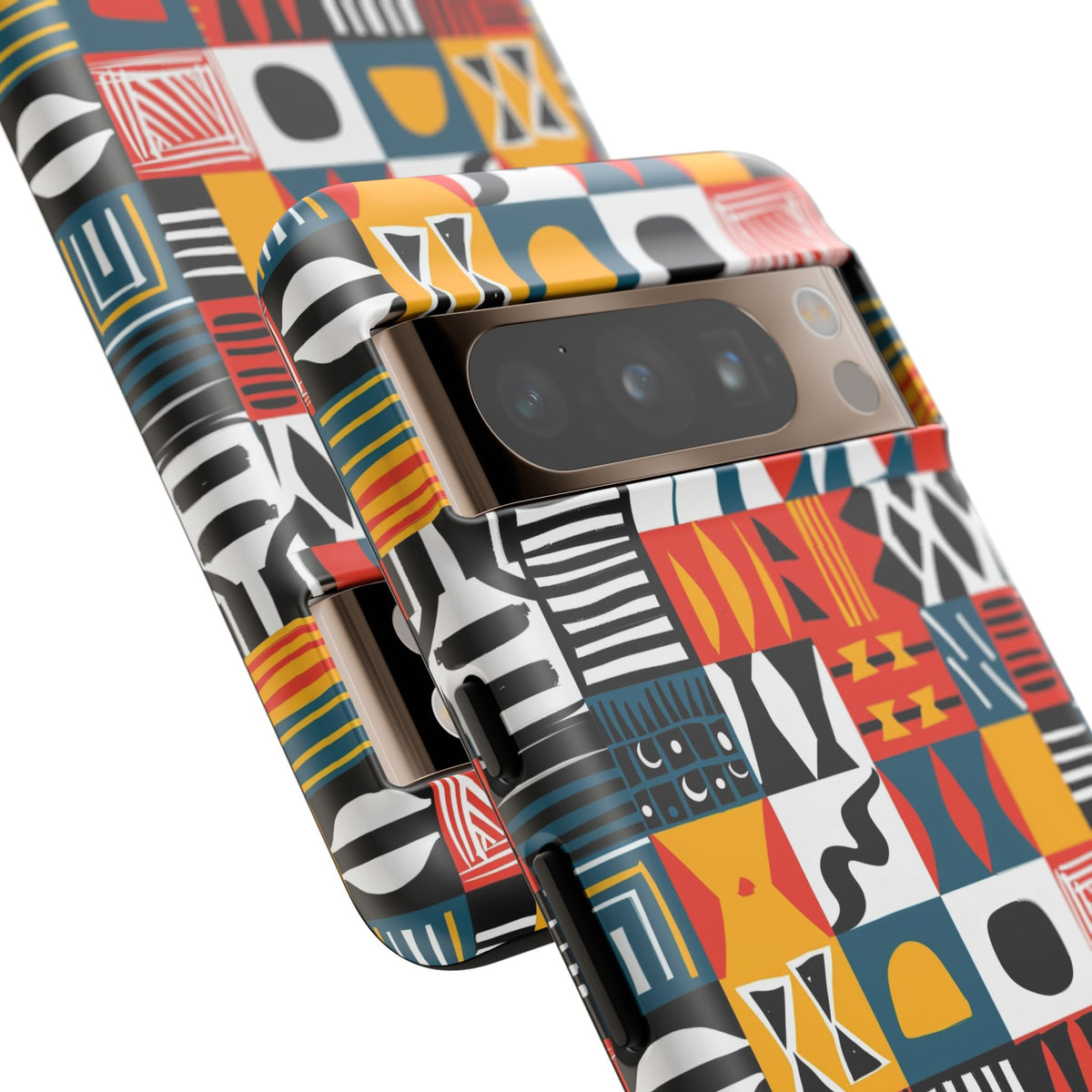 Stylish African Pattern Phone Case – Unique and Vibrant Protection 076