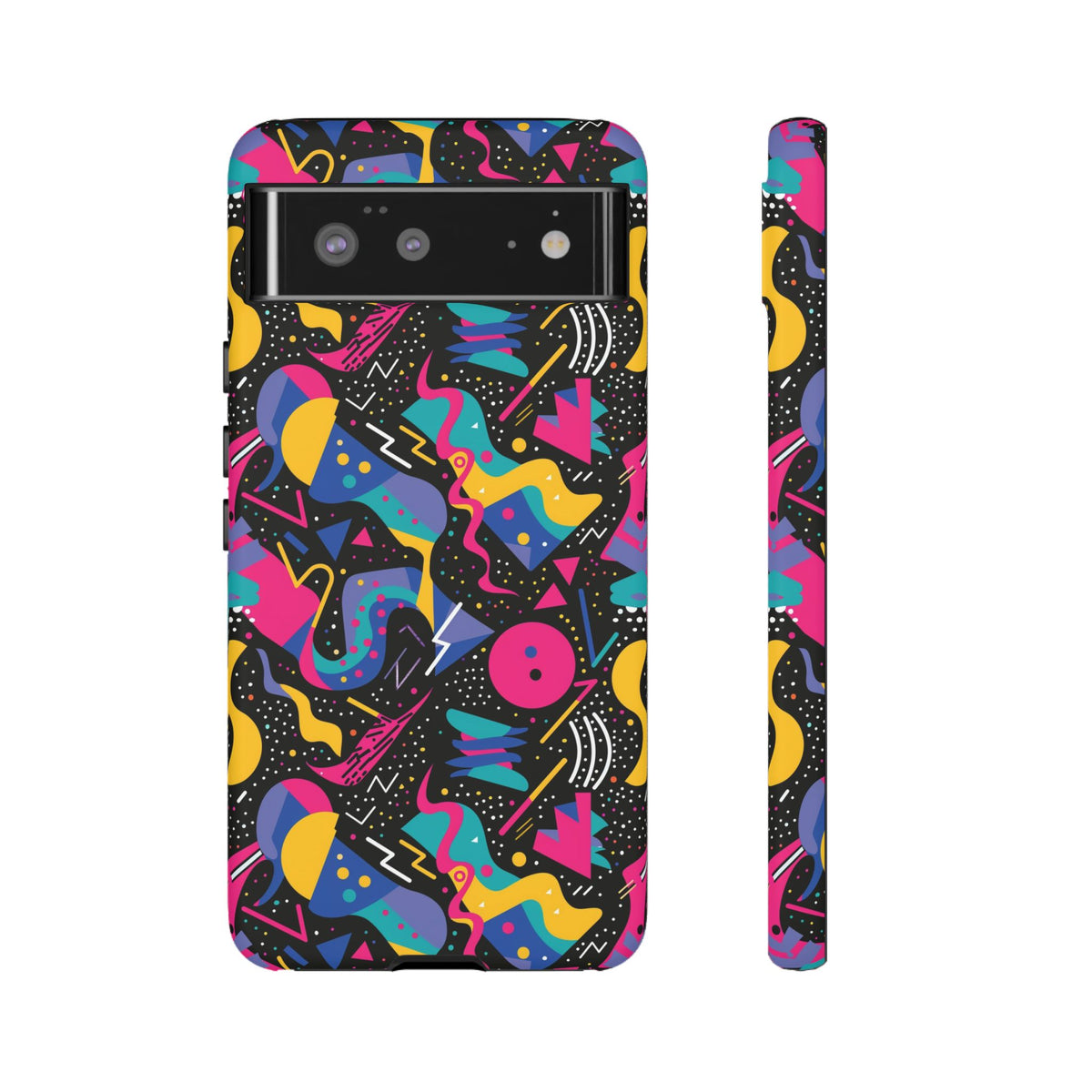 90s Themed Seamless Pattern Phone Case – Embrace Retro Style and Protection 302