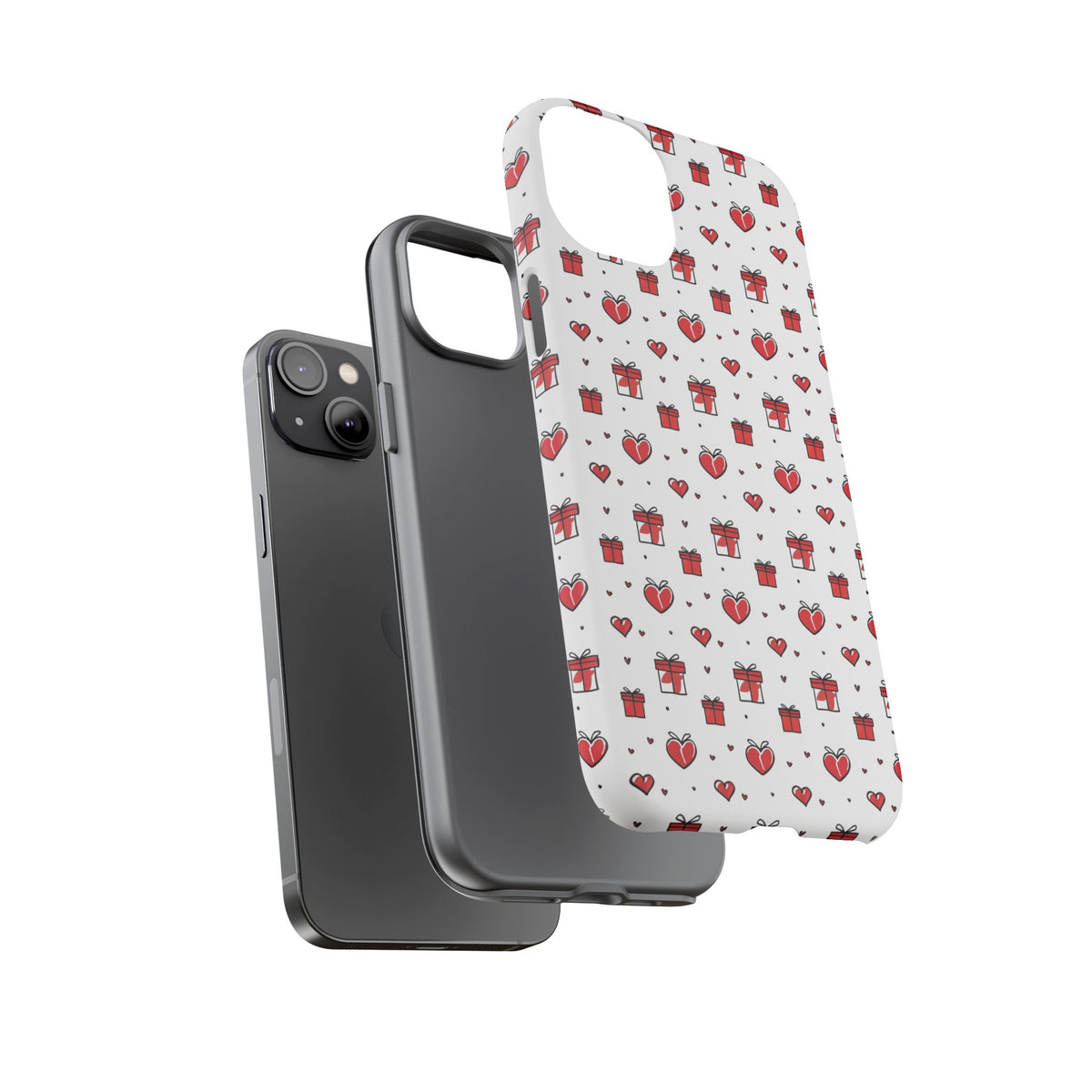 Heart Pattern Phone Case – Stylish & Loving Design for Your Device 234