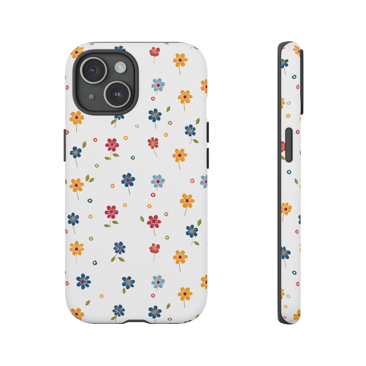 Wild Flowers Garden Stitch Phone Case – Nature-Inspired Floral Design