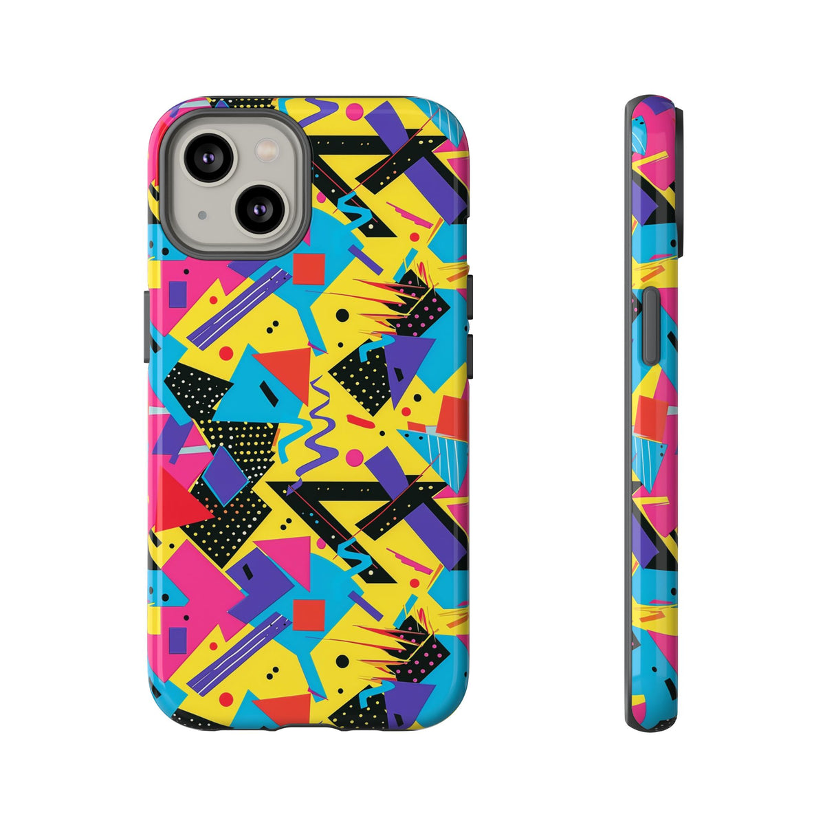 90s Themed Seamless Pattern Phone Case – Embrace Retro Style and Protection 223