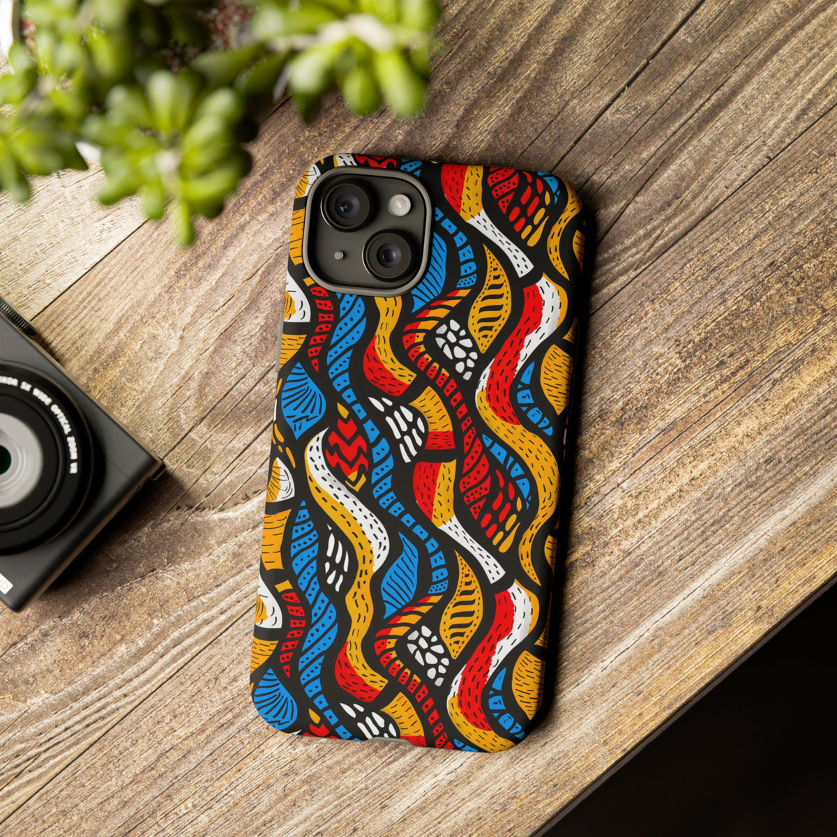 Stylish African Pattern Phone Case – Unique and Vibrant Protection 155