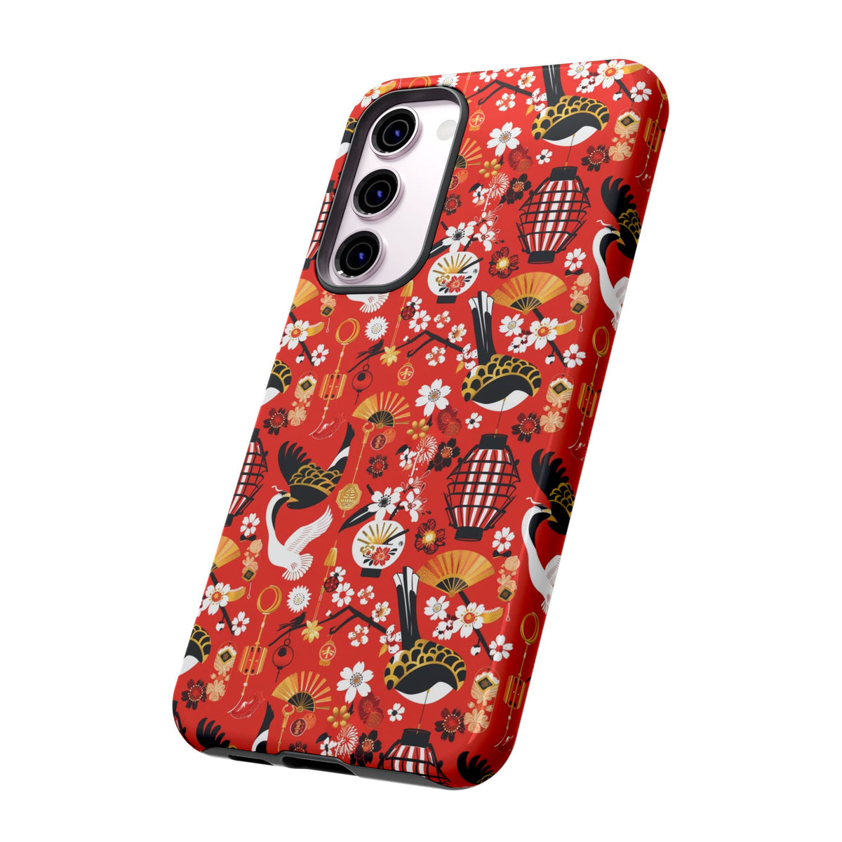 Japanese Pattern Phone Case – Elegant & Timeless Design for Your Phone 056