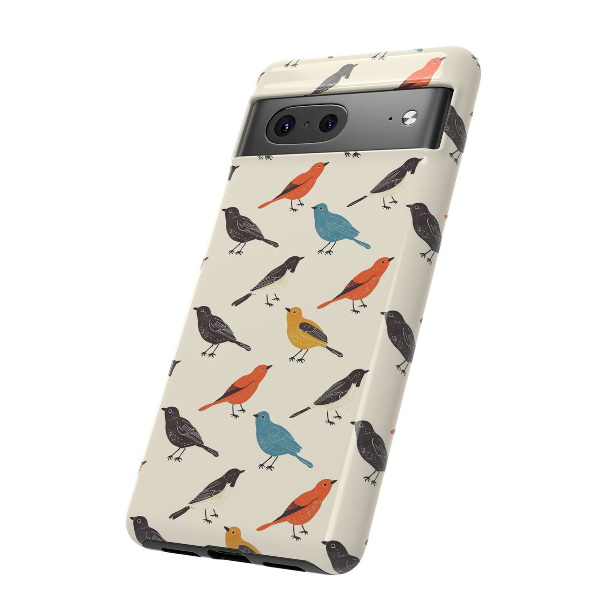 Birds Seamless Pattern Phone Case – Elegant and Timeless Avian Design 5