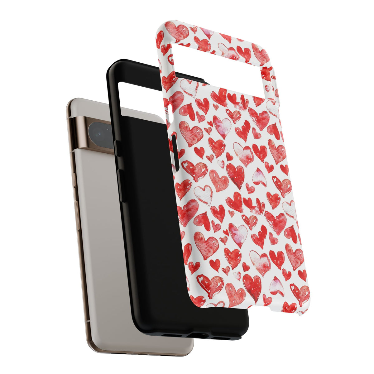 Heart Pattern Phone Case – Stylish & Loving Design for Your Device 813