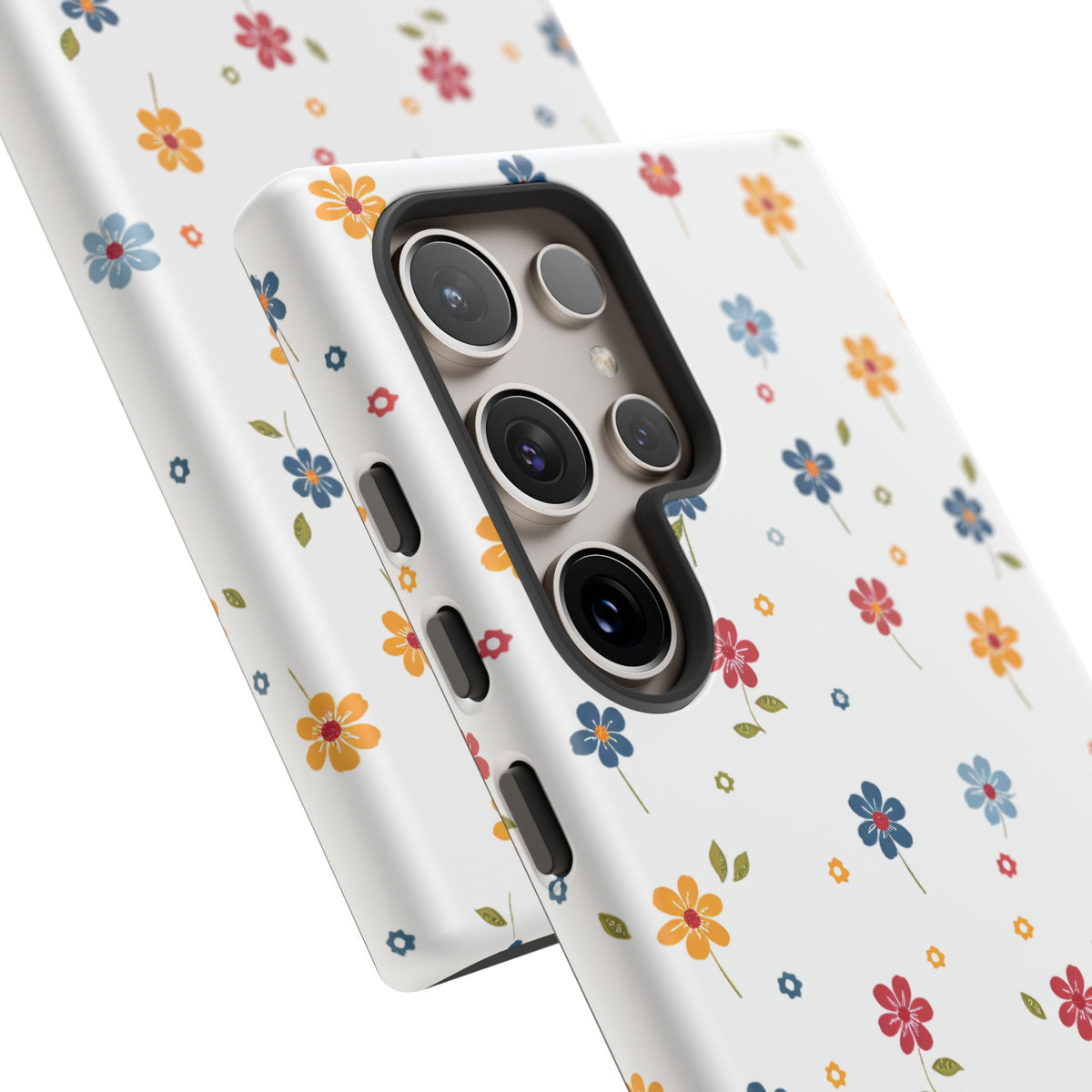 Wild Flowers Garden Stitch Phone Case – Nature-Inspired Floral Design