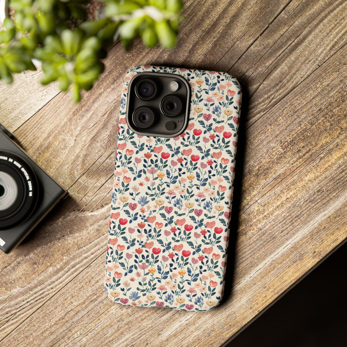 Heart Pattern Phone Case – Stylish & Loving Design for Your Device 261