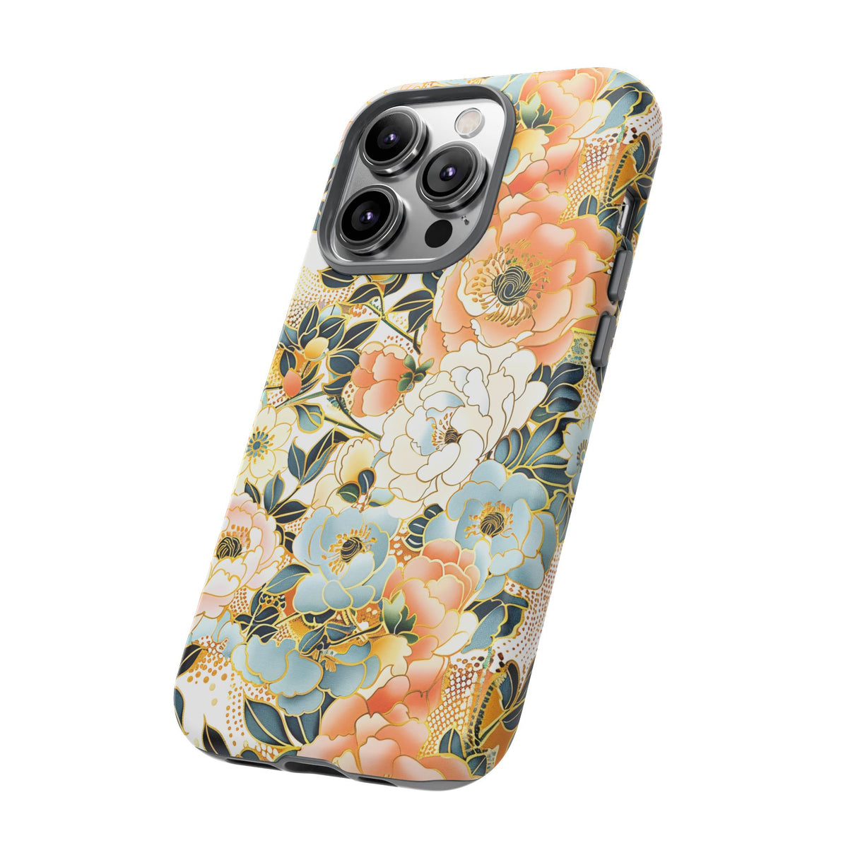 Japanese Blossom Asian Floral Design Phone Case – Elegant Floral Phone Cover 5