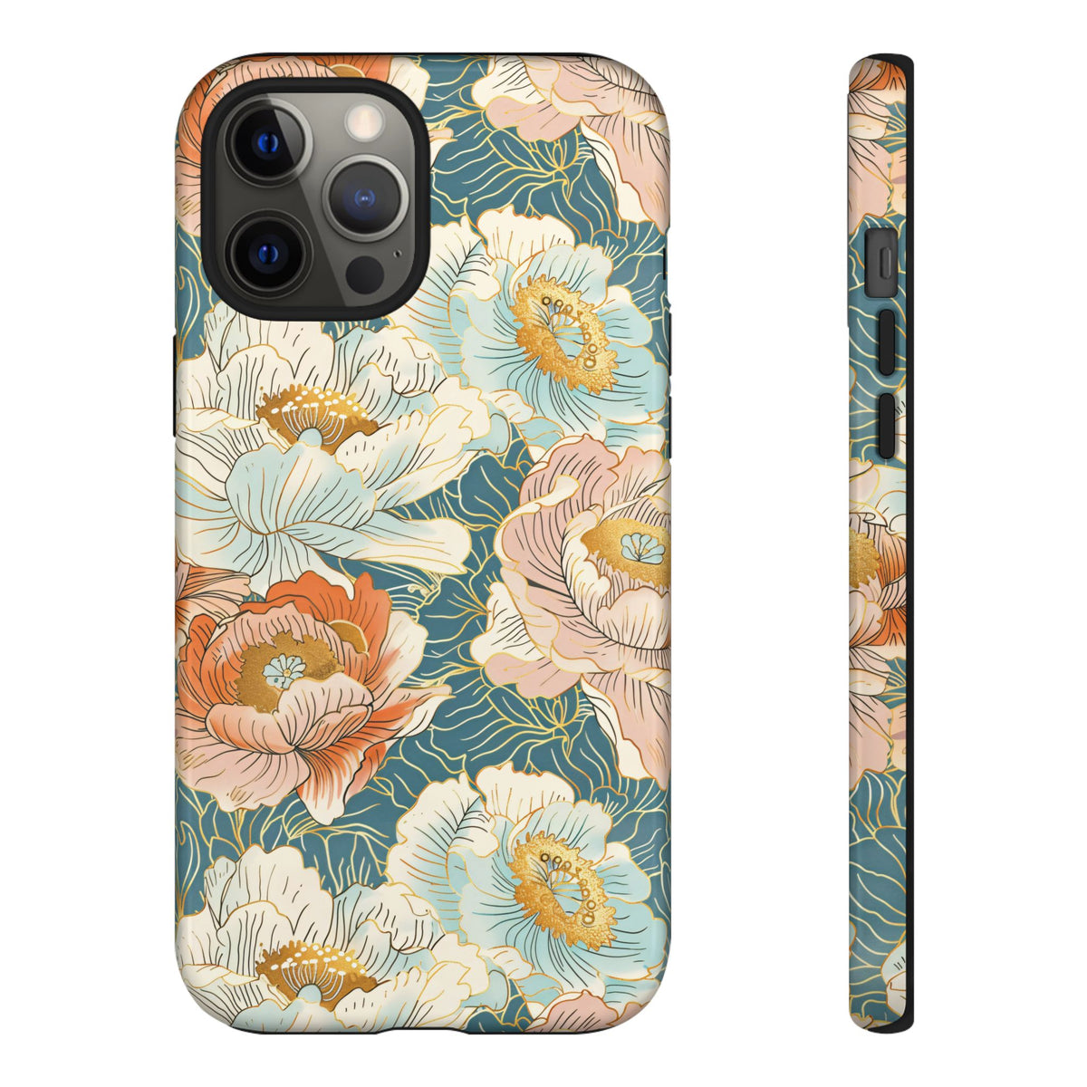 Japanese Blossom Asian Floral Design Phone Case – Elegant Floral Phone Cover 3